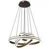 Image de Plafonnier suspendu couleur titane brossé 3 led à intensité variable 2700-6000 k avec télécommande