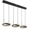 Image de Plafonnier suspendu noir mat 3 led 3000-6000k