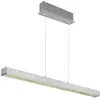 Image de Globo ethan plafonnier suspendu en aluminium brossé à led, intensité variable 2 700-6 000 k, variateur tactile