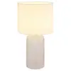 Image de Globo sofia lampe de table avec abat-jour rond blanc 1x e27