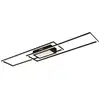 Image de Plafonnier semi-encastré led intégré 96 x 20 cm, noir mat, led à intensité variable 2 700-6 500 k, télécommande et minuterie