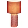 Image de Globo sofia lampe de table avec abat-jour rond rouge 1x e27