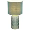 Image de Globo sofia lampe de table avec abat-jour rond vert pâle 1x e27