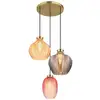 Image de Globo jessica suspension cluster, abat-jour en verre mat, couleur or, 3 ampoules e27