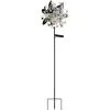 Image de Globo solarleuchte lampe d'extérieur portable gris argenté ip44, abat-jour boule en verre transparent, led 3 000 k