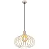 Image de Globo mateo suspension à cadre métallique, couleur crème mate, 1 culot e27