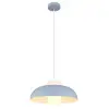 Image de Globo lowe plafonnier suspendu dome bleu mat 1x e27