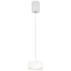 Image de Globo belinda plafonnier suspendu fin, abat-jour en verre opale blanc mat, led 4 000 k