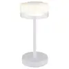 Image de Globo belinda lampe de table led intégrée, abat-jour en verre opale blanc mat, led 4 000 k