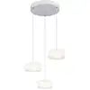 Image de Globo belinda suspension cluster, abat-jour en verre opale blanc mat, 3 led 4 000 k