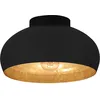Image de Plafonnier - EGLO - Mogano 2 - Noir et doré - E27 1x40W - Ø28 cm