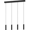 Image de Suspension luminaire LED Eglo Almudaina 4 lampes métal noir 84 cm