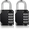 Image de Cadenas à combinaison 4 chiffres - AUDBURN - Noir - Robuste et durable - Format compact - Portable