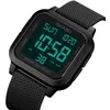 Image de Montre Sport - Numérique LED - Étanche 5 ATM - Bracelet TPU - Carrée