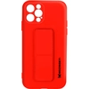 Image de Coque Iphone 12 Pro Max Silicone Support Magnétique Pliable Wozinsky Rouge