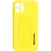 Image de Coque Iphone 12 Pro Max Silicone Support Magnétique Pliable Wozinsky Jaune