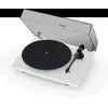 Image de Platine Vinyle Pro-ject T1 Evo Cellule Ortofon Om10 33 45 Tours Blanc Verre Technique