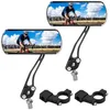 Image de Rétroviseurs Vélo - WATERPULSE - Lot de 2 - Réglables à 360° - Rotatifs - Noir