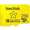 Image de Carte microSDXC - SanDisk - 256 Go - Compatible Nintendo Switch - Vitesse de 100 Mo/s - Jaune
