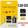 Image de Carte Mémoire - ISONIX - 128 Go - microSDXC - Classe 10 - Jaune