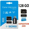 Image de Carte Mémoire - ISONIX - Micro SDXC 128 Go - Classe 10 - UHS-I - Couleur Bleu