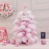 Image de Rose - 45cm - Décorationarbre de noël rose Mini plume de sapin de noël à faire soi même