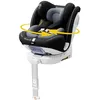 Image de Fourward Siège Auto pour Bébé Pivotant à 360° avec Fixation ISOFIX et Pied de Support Certifié ECE R129 0-150 cm / 0-12 ans