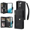 Image de Housse de Protection pour Samsung Galaxy S23 Portefeuille Étui à Rabat en Cuir Synthétique PremiumNoir MDKH