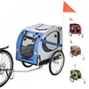 Image de Remorque vélo pour Chien MENGDA - Cadre Pliable - Roues de 48cm - Bleu/Gris