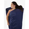Image de Draps de voyage Sea to Silk Cotton Mummy 185x62 cm bleu