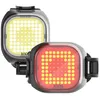 Image de Pack déclairage vélo mini Knog blinder Square - Noir - COB - 50 et 25 lumens