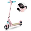 Image de Trottinette Electrique Rose Pliable 130W 14 Km-h Pour Les Enfants De Plus De 120 cm