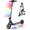Image de Trottinette électrique Enfants Avec Absorption Des Chocs - 130W - 14 Km/h - 8Km - Pliable - écran LCD - Lumière de pédale - Noir