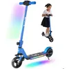 Image de Trottinette électrique Enfants Et Adolescents Avec Absorption Des Chocs130 W14 Km/hPliableécran LCD-Bleu