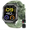 Image de Montre connectée pour hommes : tactique militaire imperméable avec Bluetooth pour Android et iPhone (Vert)