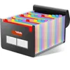 Image de Trieur A4 Range Document Bureau Rangement Papier Classeur Trieur 24 Compartiments Extensible A4 Accordéon Organiseur