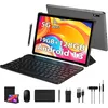 Image de Tablette Tactile YOTOPT 10 Pouces Android 13 Octa-Core 19Go+128Go 5G WIFI 8000mAh TYPC-C Avec clavier souris casque-Gris