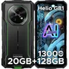 Image de Smartphone Robuste 5G OUKITEL WP61 Plus 36GB+512GB 6.78 FHD+ 20000mAh 1200LM Telephone Portable Incassable Android 16 Dual SIM Noir