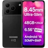 Image de Telephone Portable DOOGEE NOTE56 Plus 48Go+256Go 6.56 6150mAh Smartphone Android 16 50MP Caméra Double SIM 4G/NFC/OTG - Noir