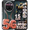 Image de OUKITEL WP55 Pro 5G Telephone Portable Incassable Android 15 - 48Go+512Go 120Hz 6.6FHD+ 2.4K 108MP 11000mAh 33W NFC/OTG Orange