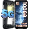 Image de Smartphone Robuste OUKITEL WP53 Android 15 24Go+128Go 652 11000mAh/18W Telephone Portable Incassable Dual SIM 4G/GPS/NFC Noir
