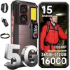 Image de OUKITEL WP300 5G Smartphone Robuste 36+512Go 6.8 16000mAh Telephone Portable Android 15 108MP Modulaire Oreillette Dual SIM/NFC Or