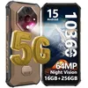 Image de Smartphone Robuste 5G Ulefone Armor X16 Pro 16GO+256GO 6.56 10360mAh 64MP Telephone Portable Incassable Android 15 NFC/GPS/AI Or