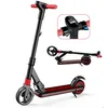 Image de Trottinette Electrique Enfant ELSCOOT S3 Pliable - Léger Ultra Portable - écran LCD - 130W - 8 km - Pour 6 à 12 ans- Noir