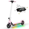 Image de Trottinette électrique E-RIDES - Pour Enfants 6-12 Ans - Pliable -Roues 65 - 130W - Lumières Colorées- Écran LED- Cadeau- Rose