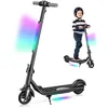 Image de Trottinette électrique Enfant 6-12ans - Vitesse 12km/h - Autonomie 7Km - Écran LCD - Lumière Avant - Poignées Confortables- Noir