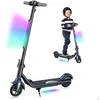 Image de Trottinette électrique Enfant 6-12ans - Vitesse 12km/h - Autonomie 7Km - Écran LCD - Lumière Avant - Poignées Confortables- Gris