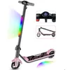 Image de Trottinette électrique Enfants F602 - Pliable - Vitesse 12km/h - Autonomie 5-7km - Écran LED - Lumière Avant - Cadeau idéal - Rose