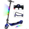Image de Trottinette électrique Enfant F602 - Pliable - Vitesse 12km/h - Autonomie 5-7 km - Écran LED - Lumière Avant - Cadeau idéal - Bleu