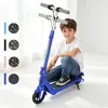Image de Trottinette Électrique pour Enfants 6-12 Ans - 21.6V 3 Vitesses Pliable Frein Électronique Moteur Sans Balais bleu foncé